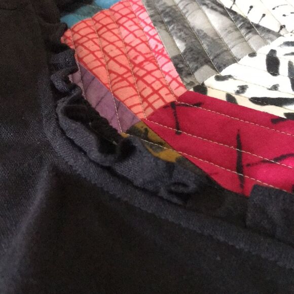 House of Harlow 1960 Puff Sleeve Linen Blend Crop Top Black sz 10 NWOT - Picture 13 of 15